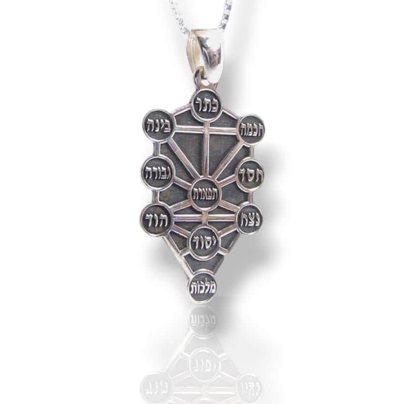 תליון תבליט "עשר הספירות" - עץ החיים , כסף