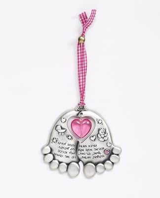 תליון קיר כפות רגליים  - לתינוקת