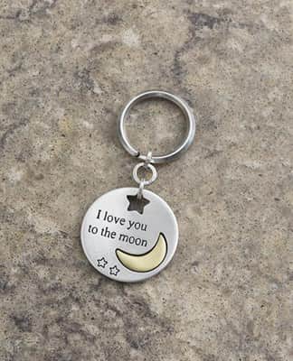 מחזיק מפתחות "אהבה עד הירח"